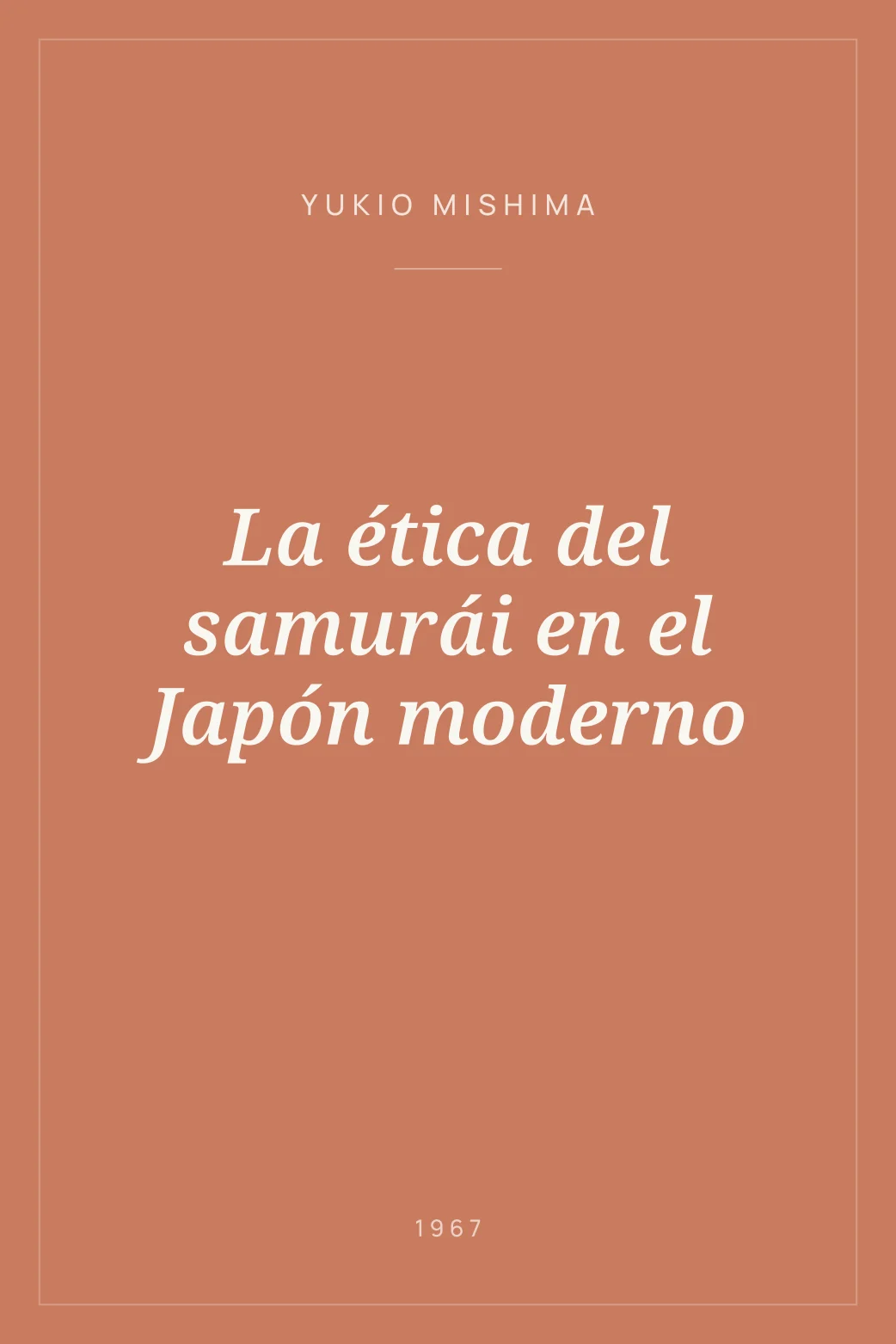 Portada de La ética del samurái en el Japón moderno