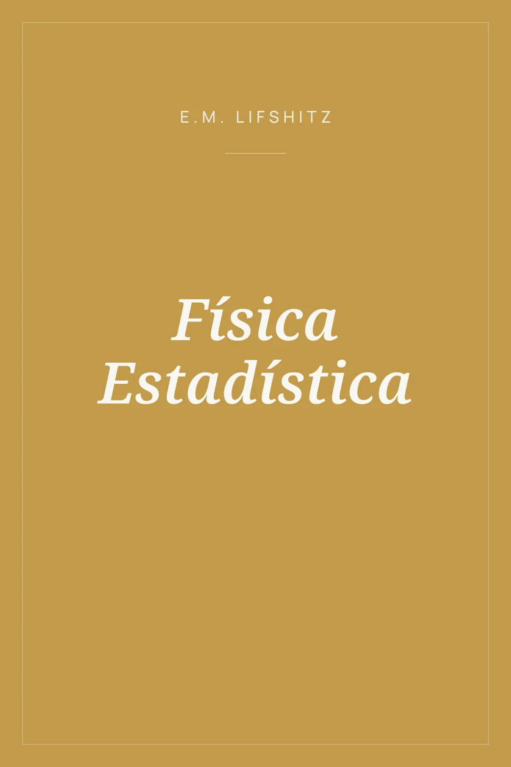 Portada de Física Estadística