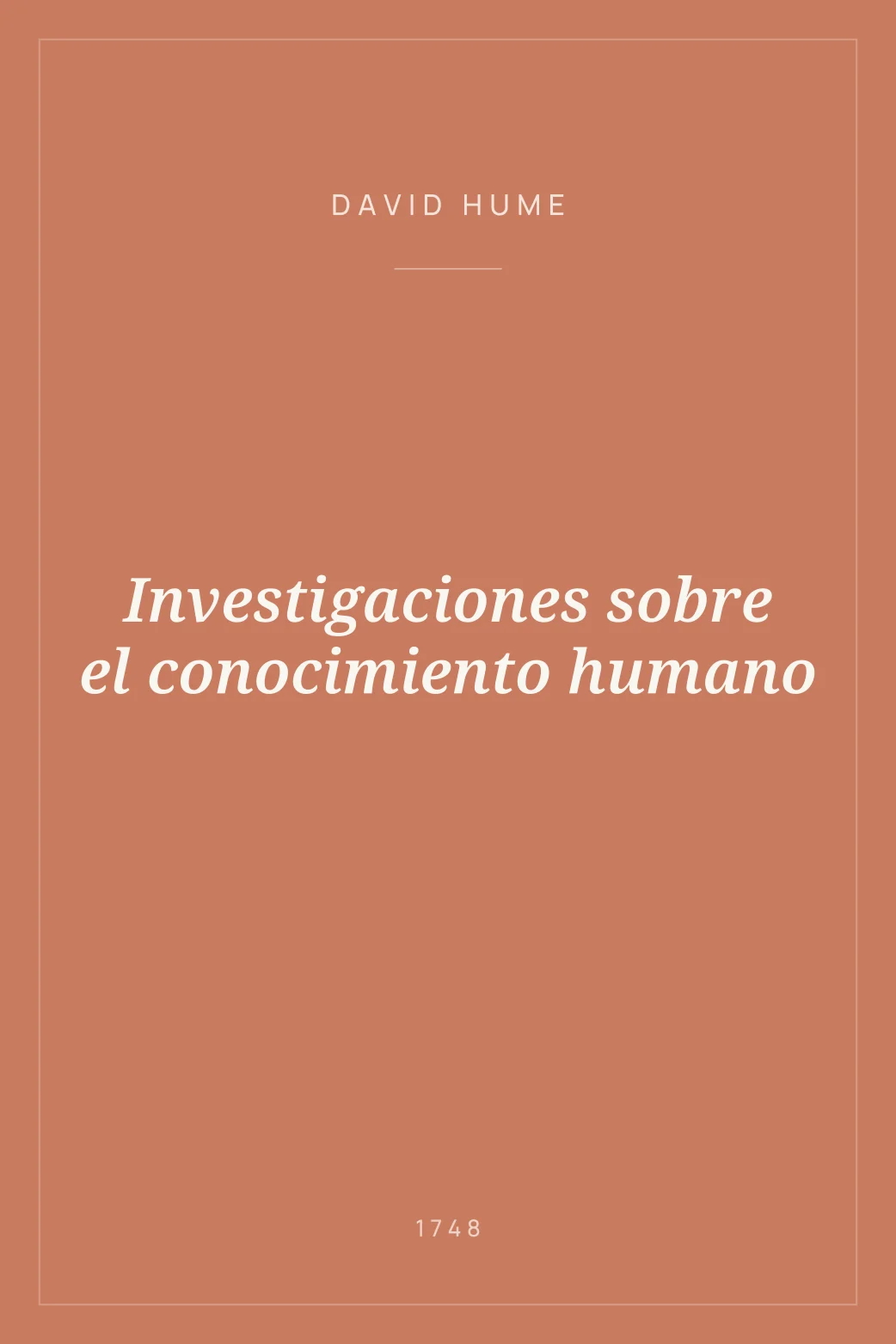Portada de Investigaciones sobre el conocimiento humano