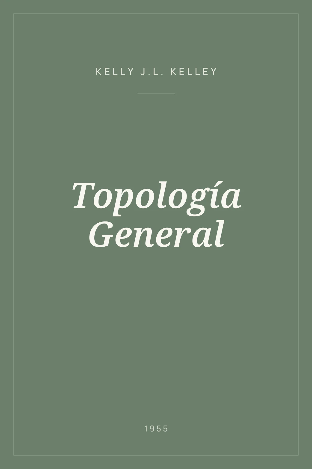 Portada de Topología General