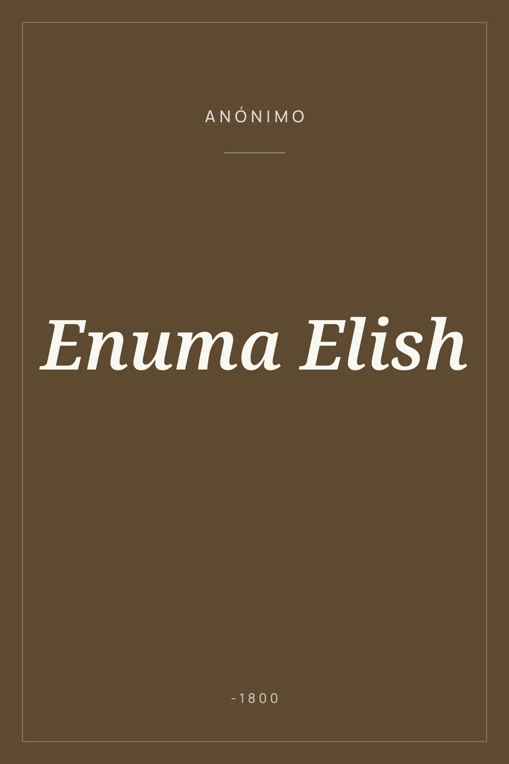 Portada de Enuma Elish