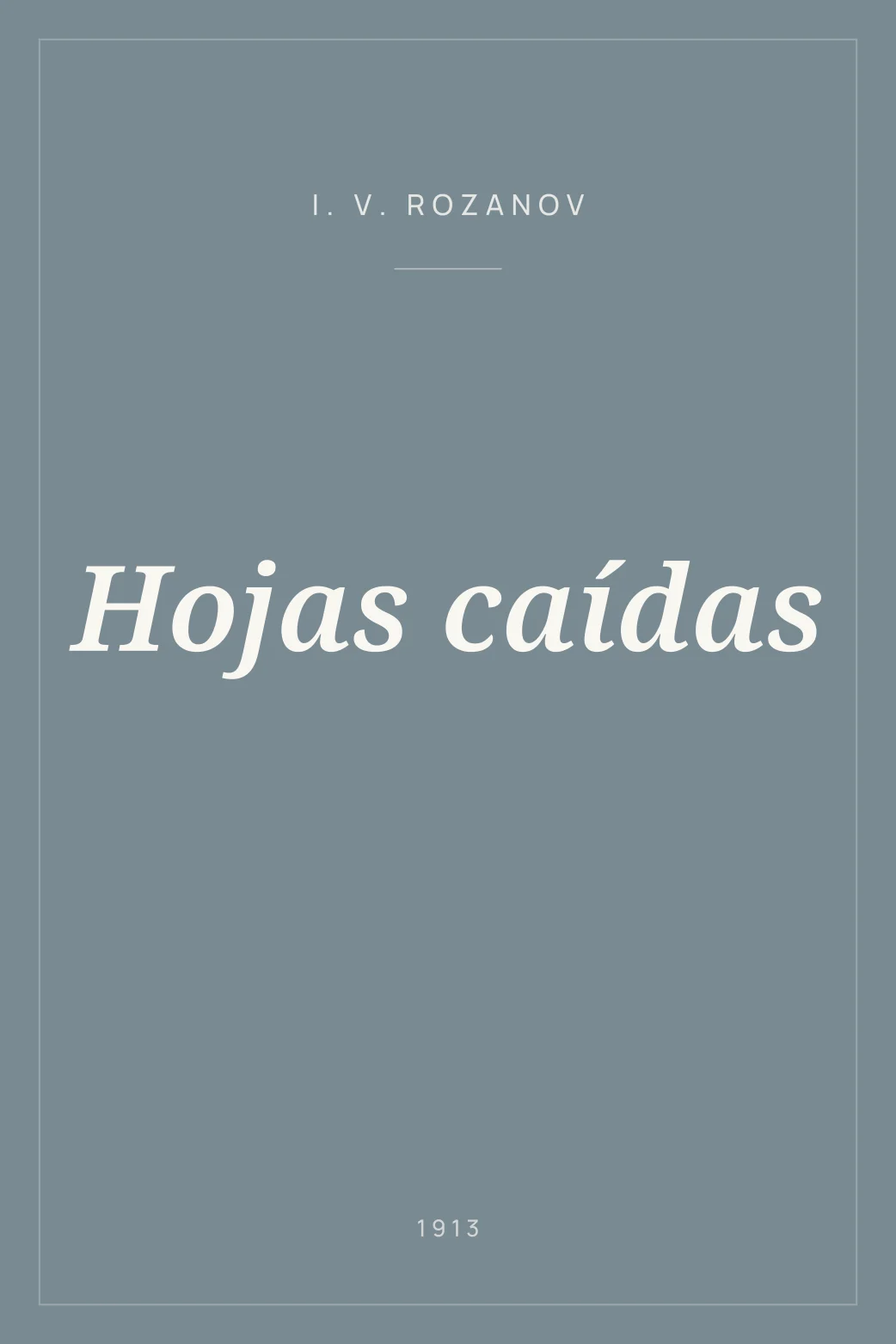 Portada de Hojas caídas