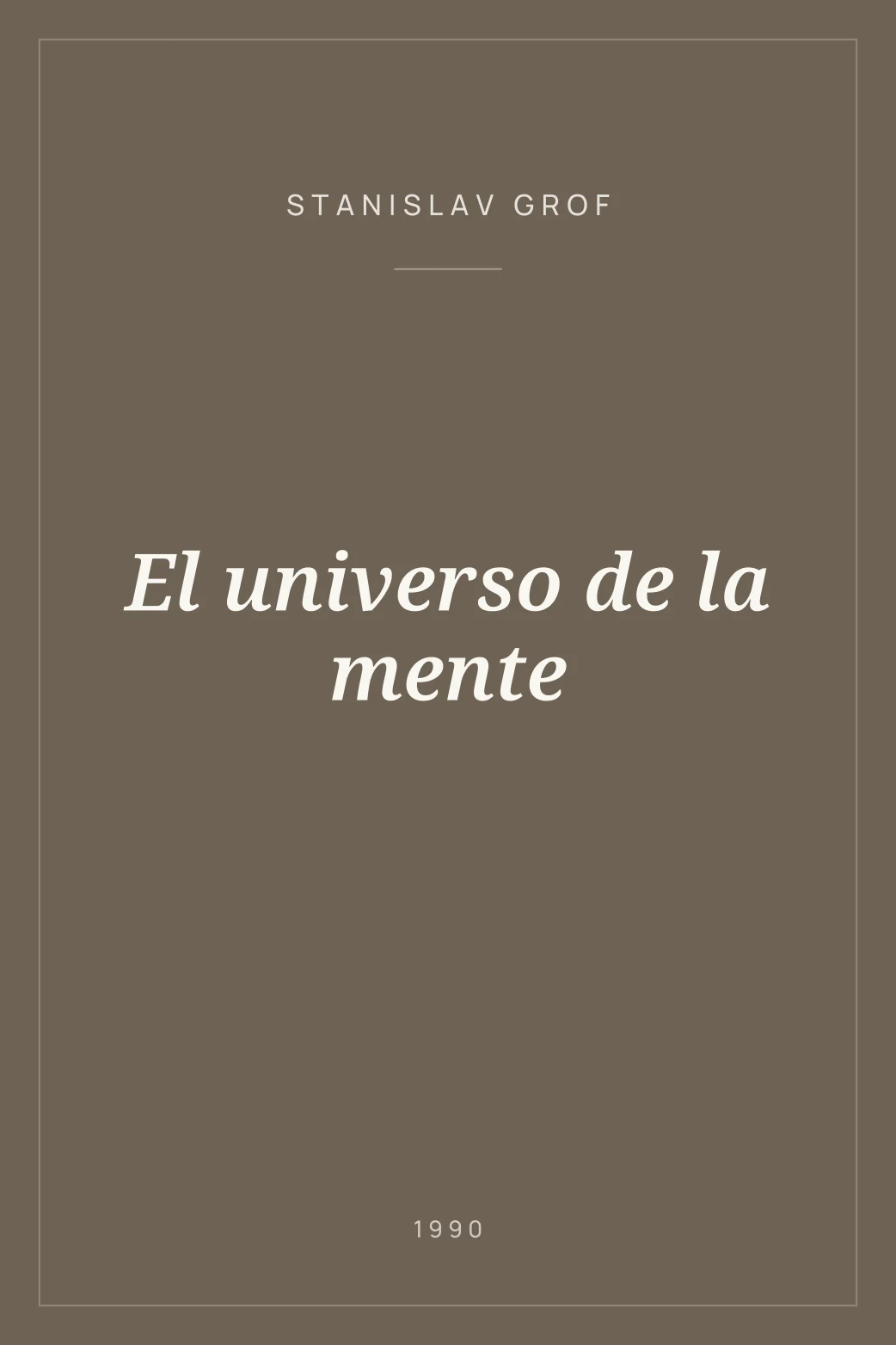 Portada de El universo de la mente