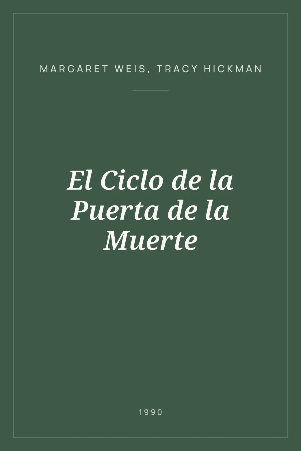 Portada de El Ciclo de la Puerta de la Muerte