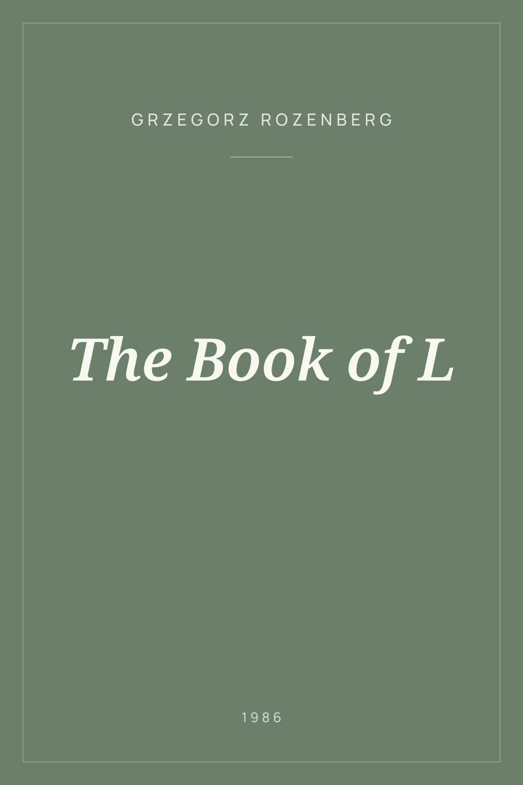 Portada de The Book of L