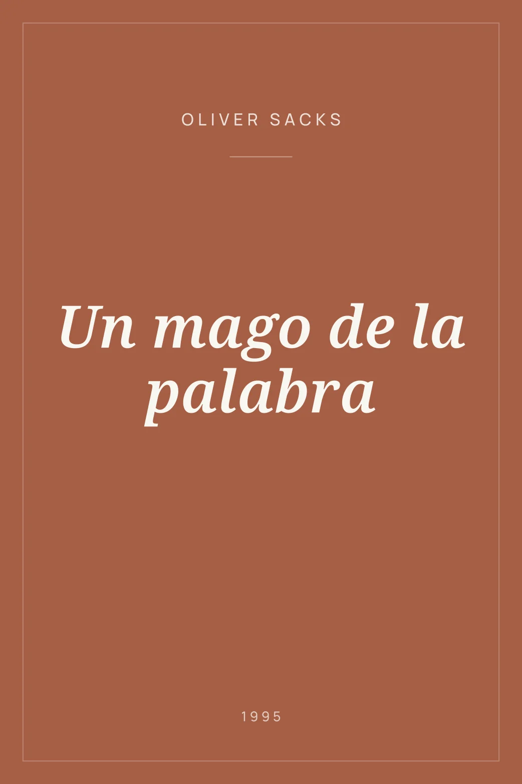 Portada de Un mago de la palabra