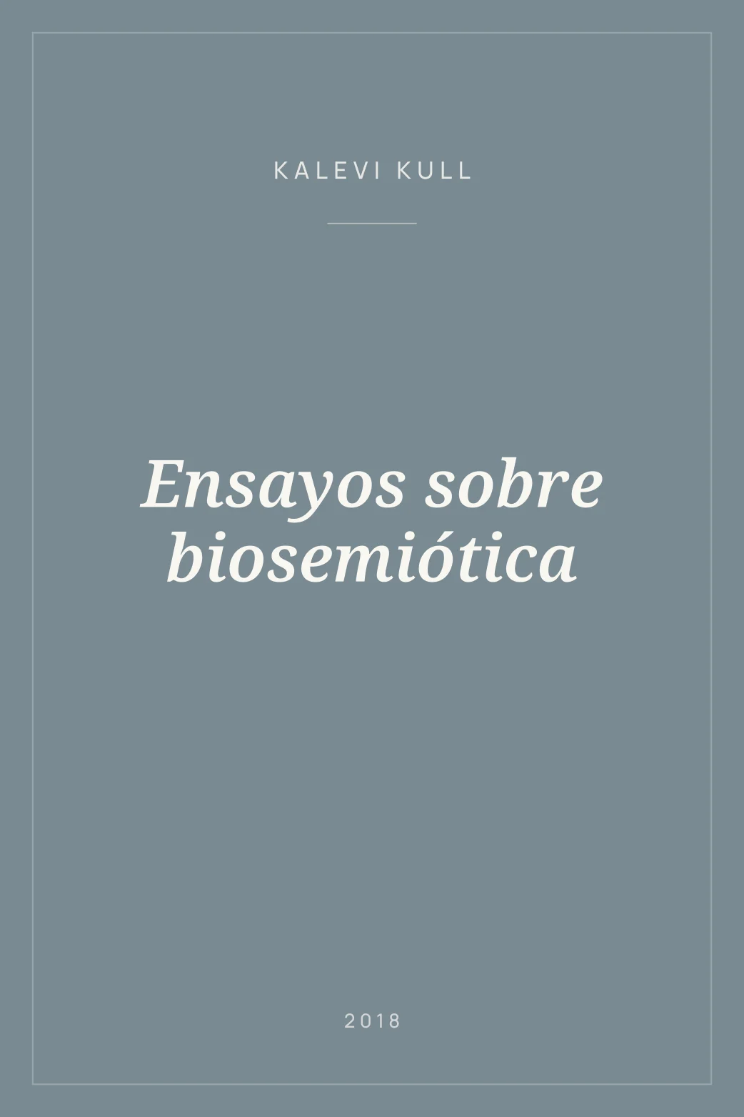 Portada de Ensayos sobre biosemiótica