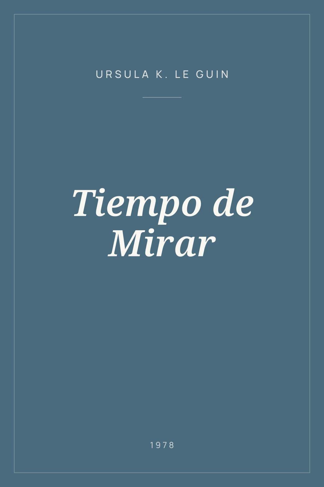 Portada de Tiempo de Mirar
