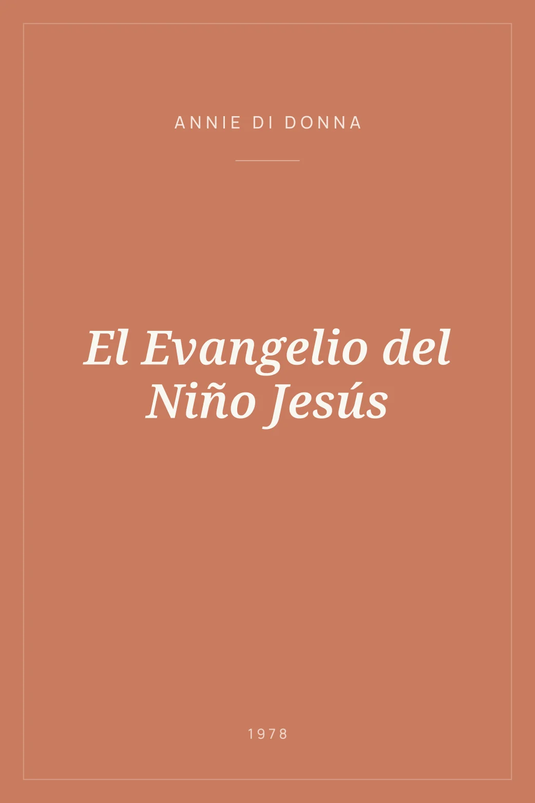Portada de El Evangelio del Niño Jesús