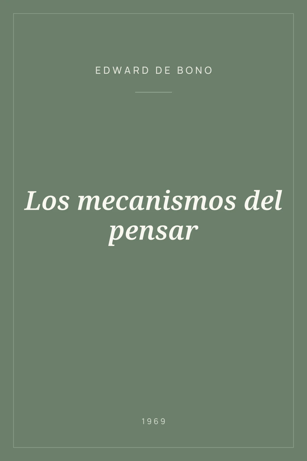 Portada de Los mecanismos del pensar