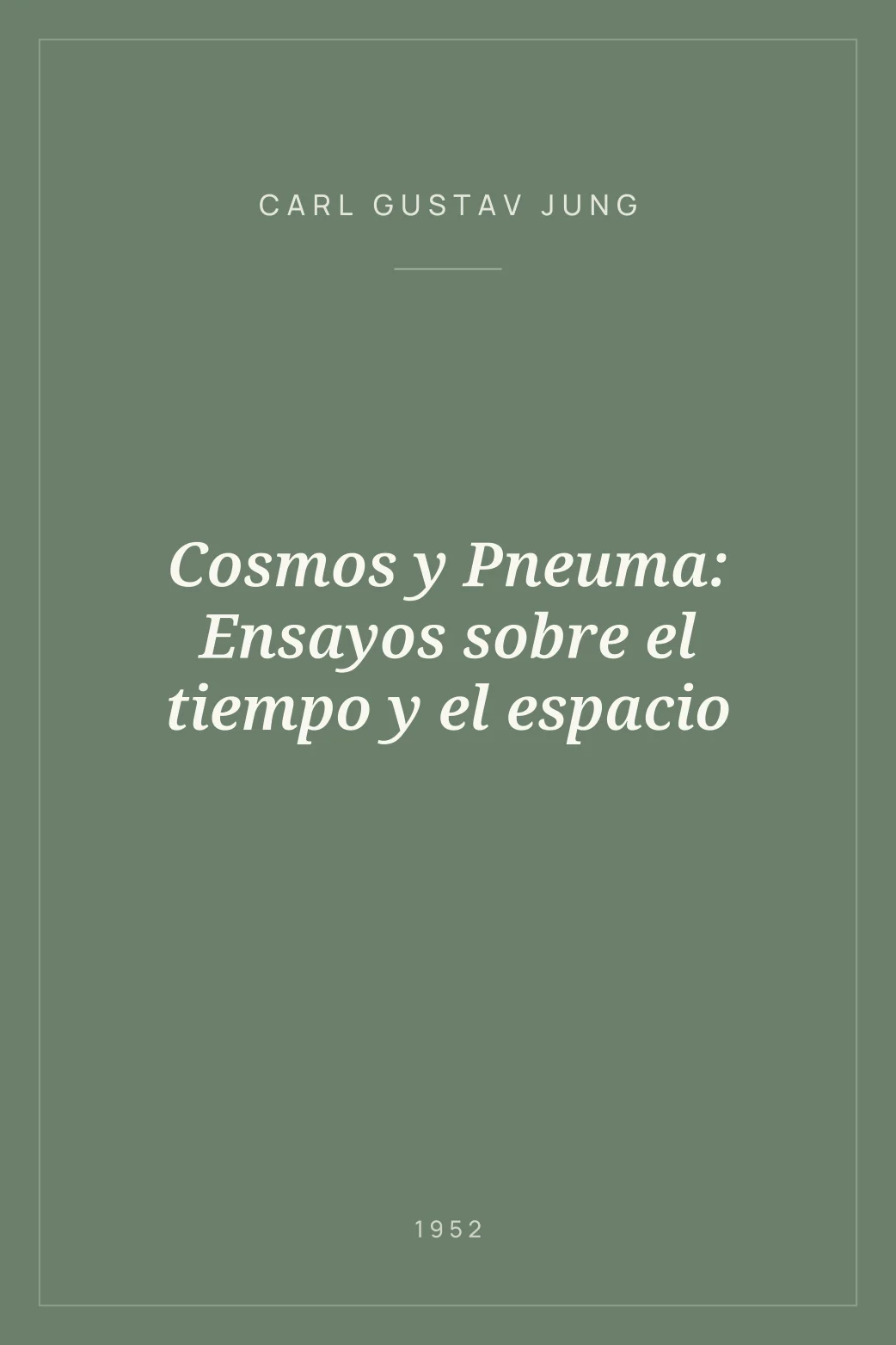 Portada de Cosmos y Pneuma: Ensayos sobre el tiempo y el espacio