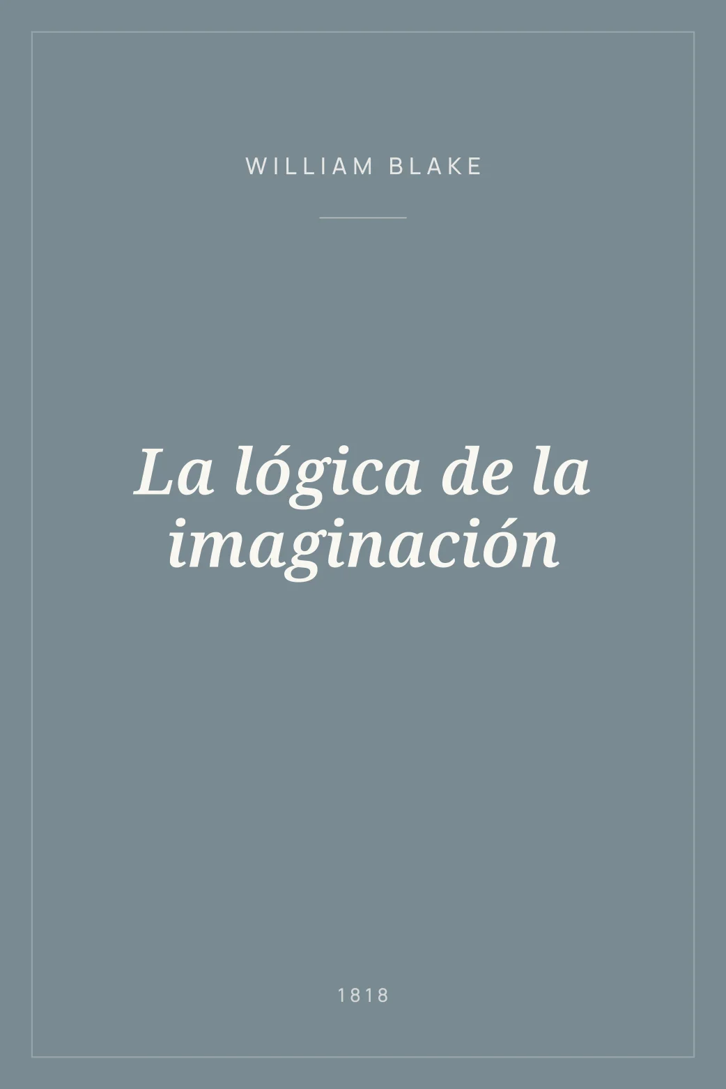 Portada de La lógica de la imaginación