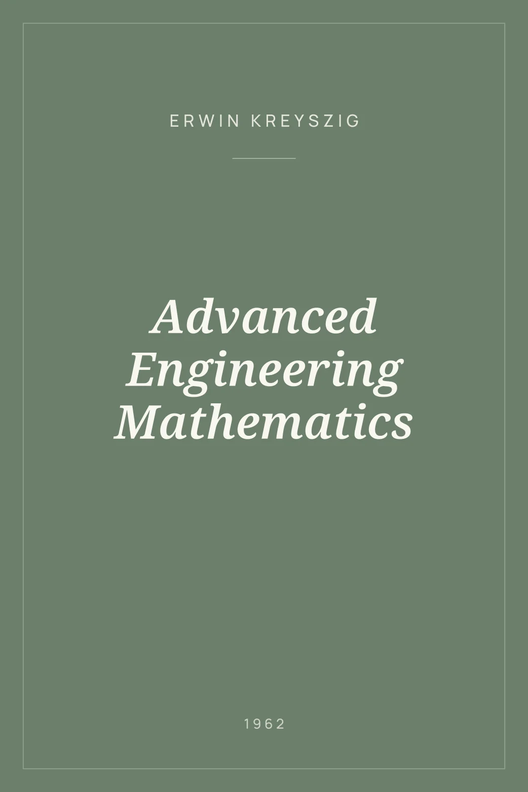 Portada de Advanced Engineering Mathematics