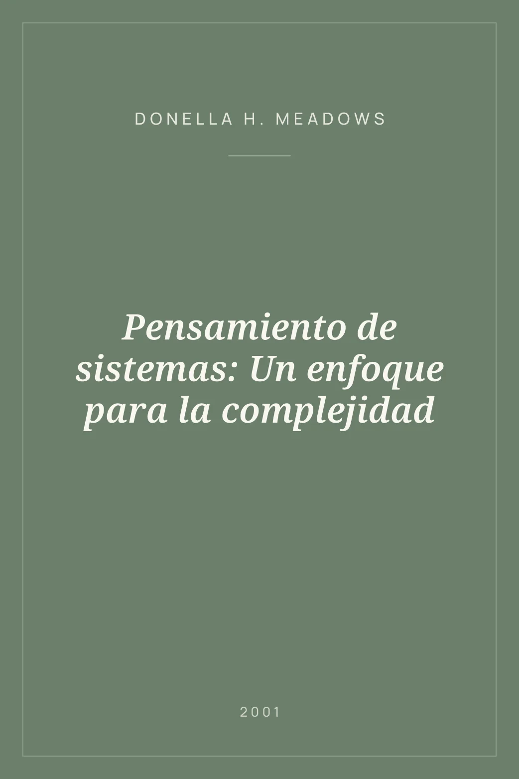 Portada de Pensamiento de sistemas: Un enfoque para la complejidad