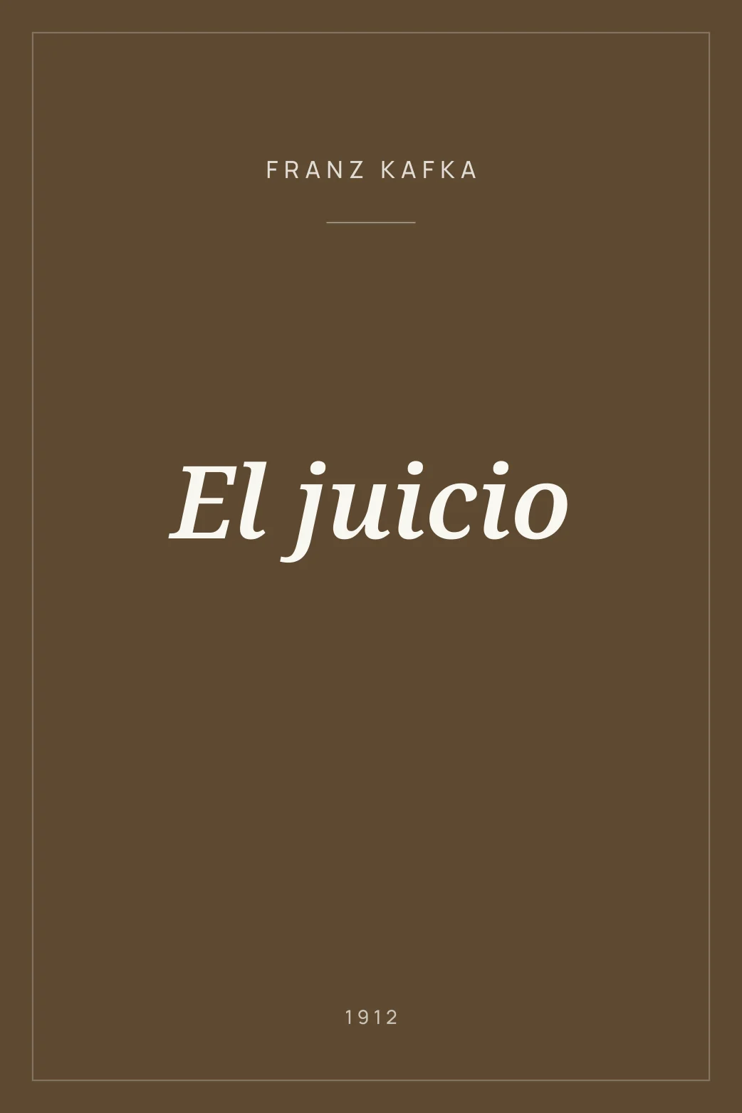 Portada de El juicio