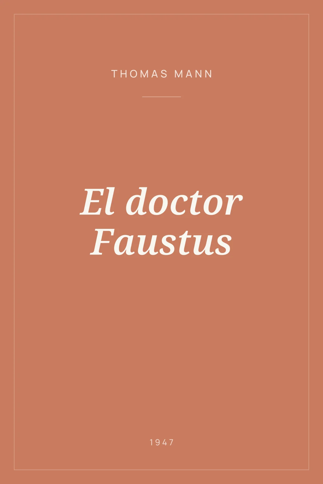 Portada de El doctor Faustus