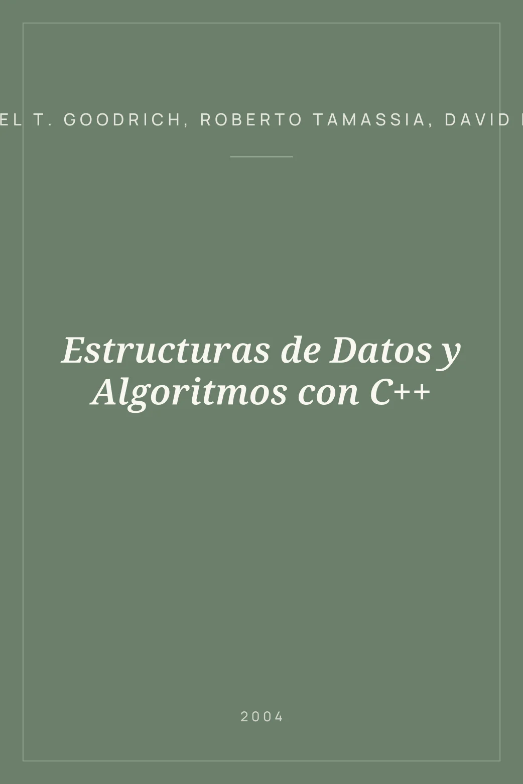 Portada de Estructuras de Datos y Algoritmos con C++