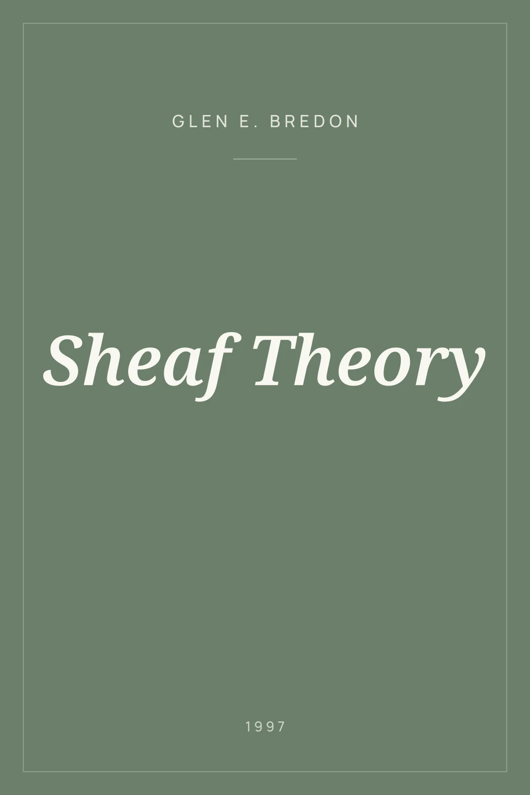 Portada de Sheaf Theory