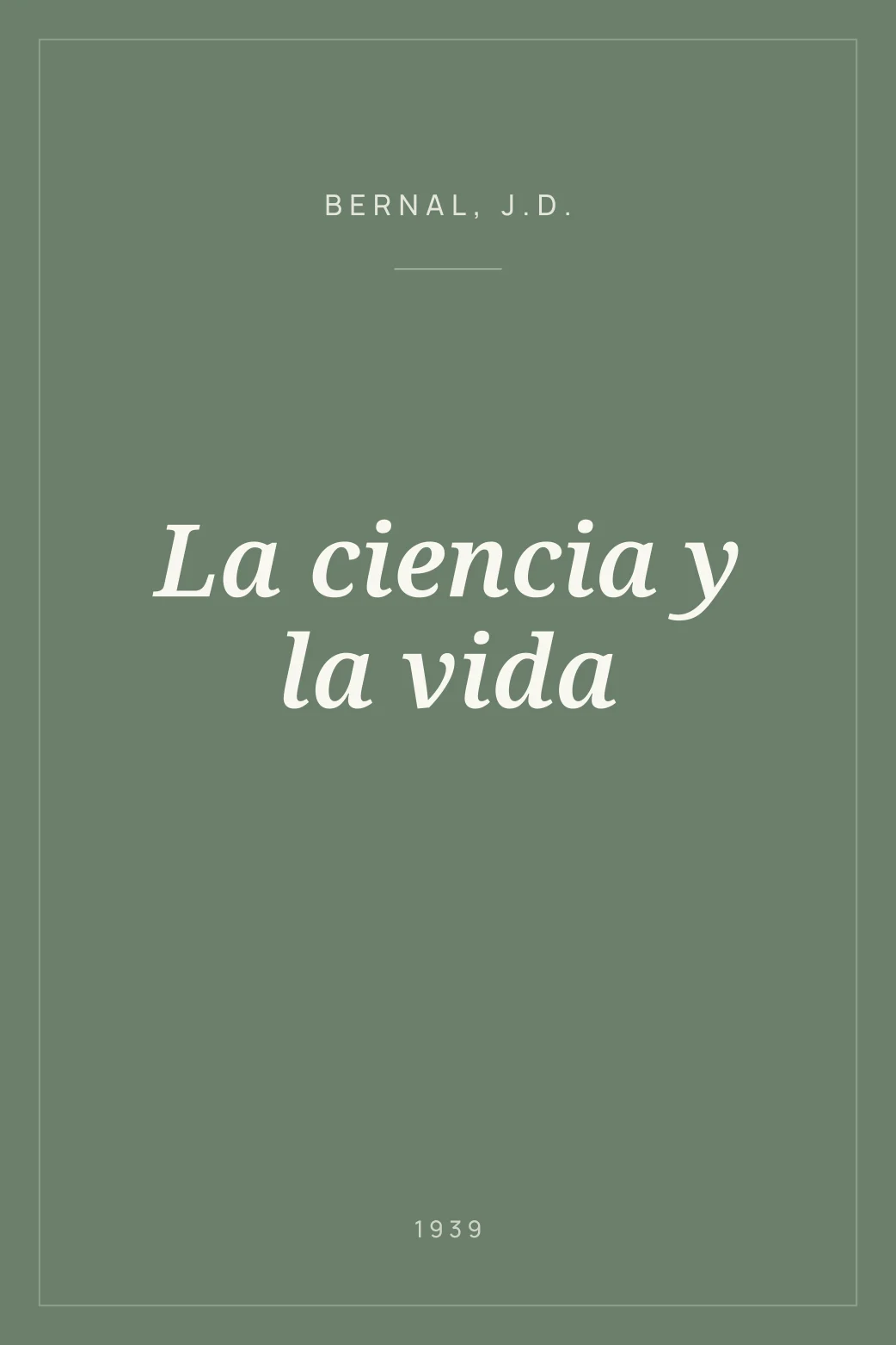 Portada de La ciencia y la vida