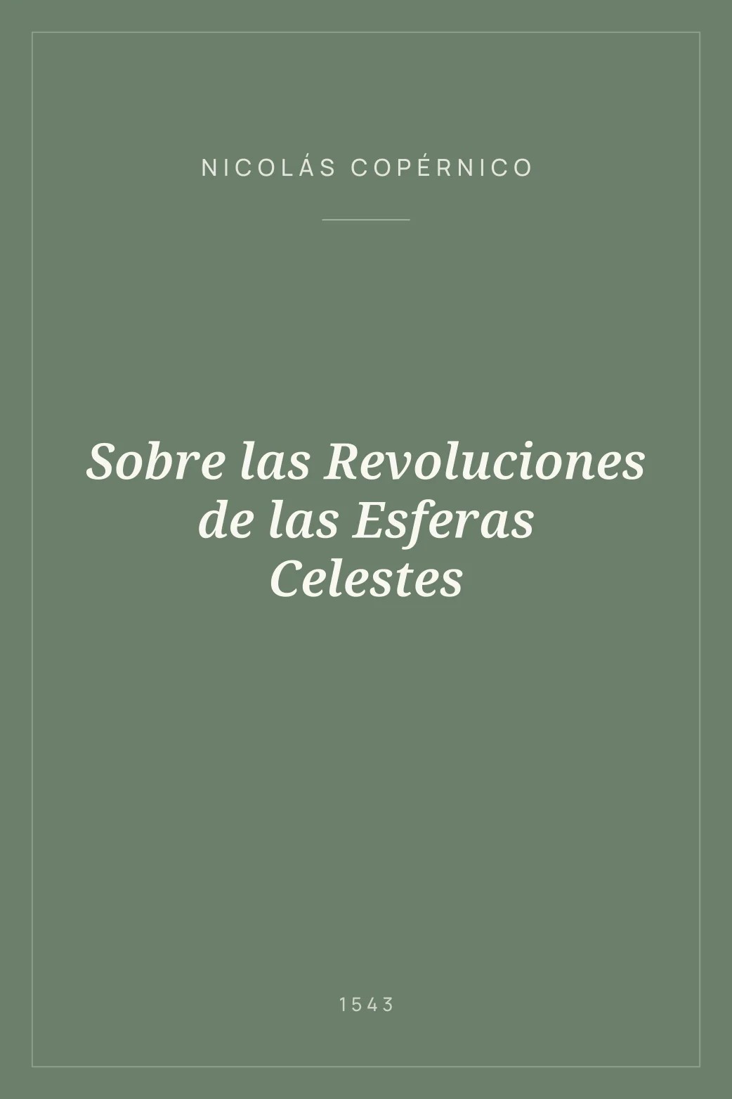 Portada de Sobre las Revoluciones de las Esferas Celestes