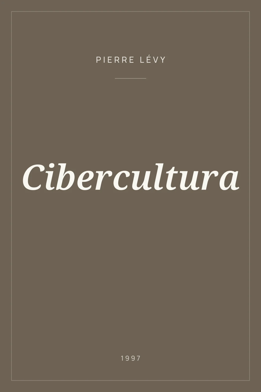 Portada de Cibercultura