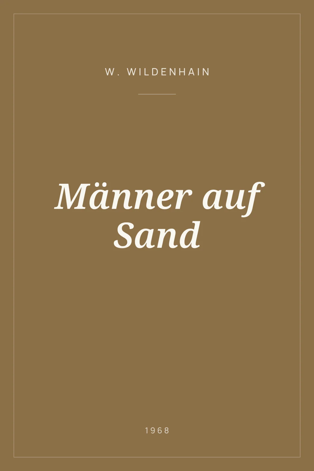 Portada de Männer auf Sand