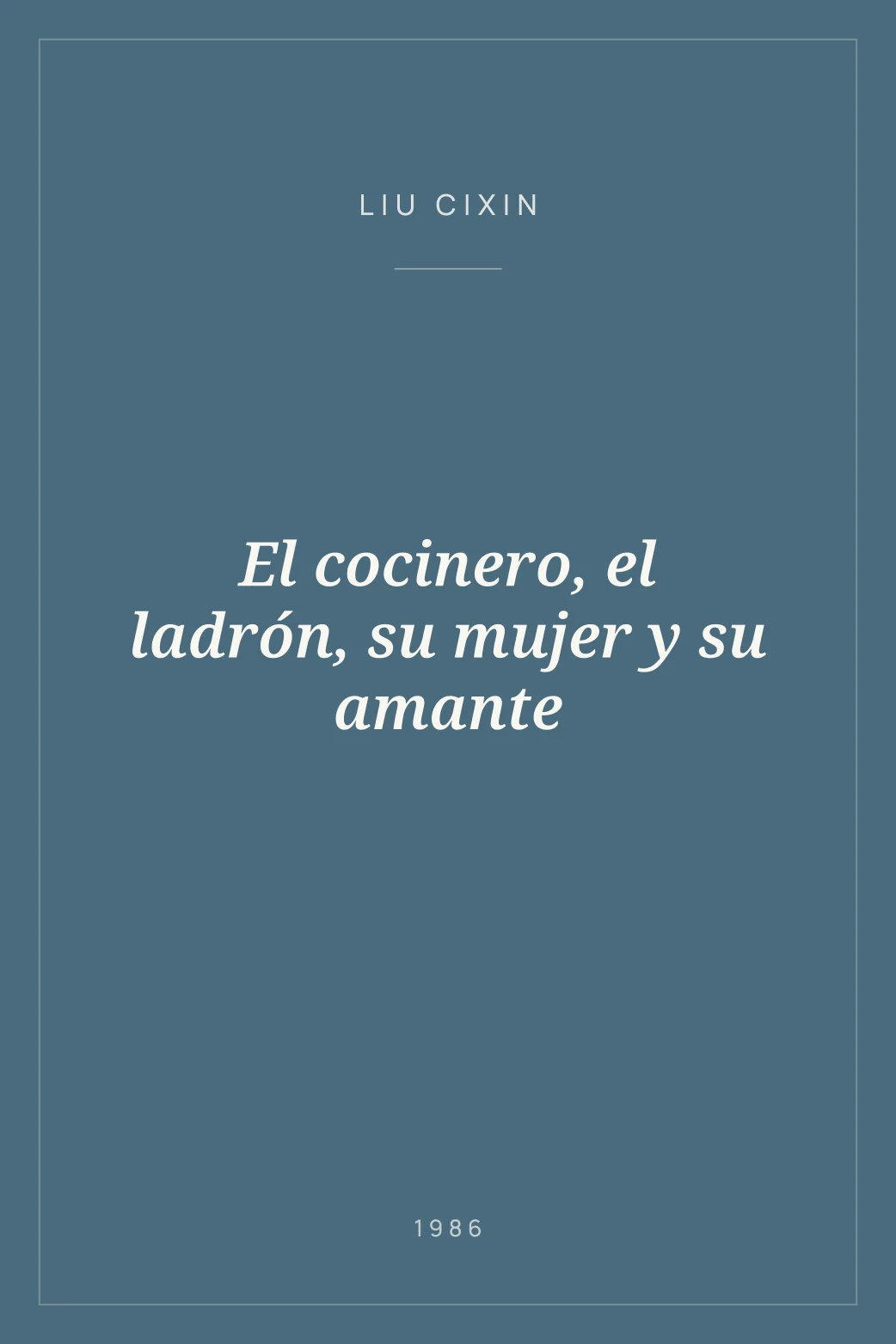 Portada de El cocinero, el ladrón, su mujer y su amante