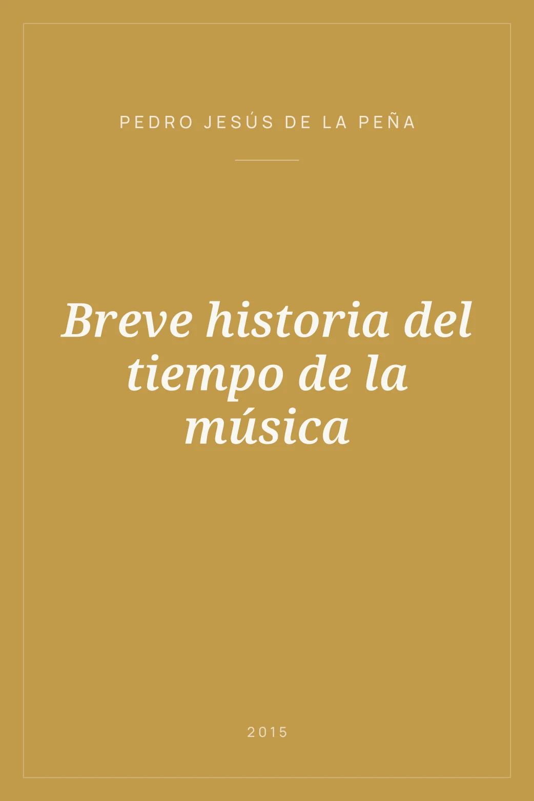 Portada de Breve historia del tiempo de la música