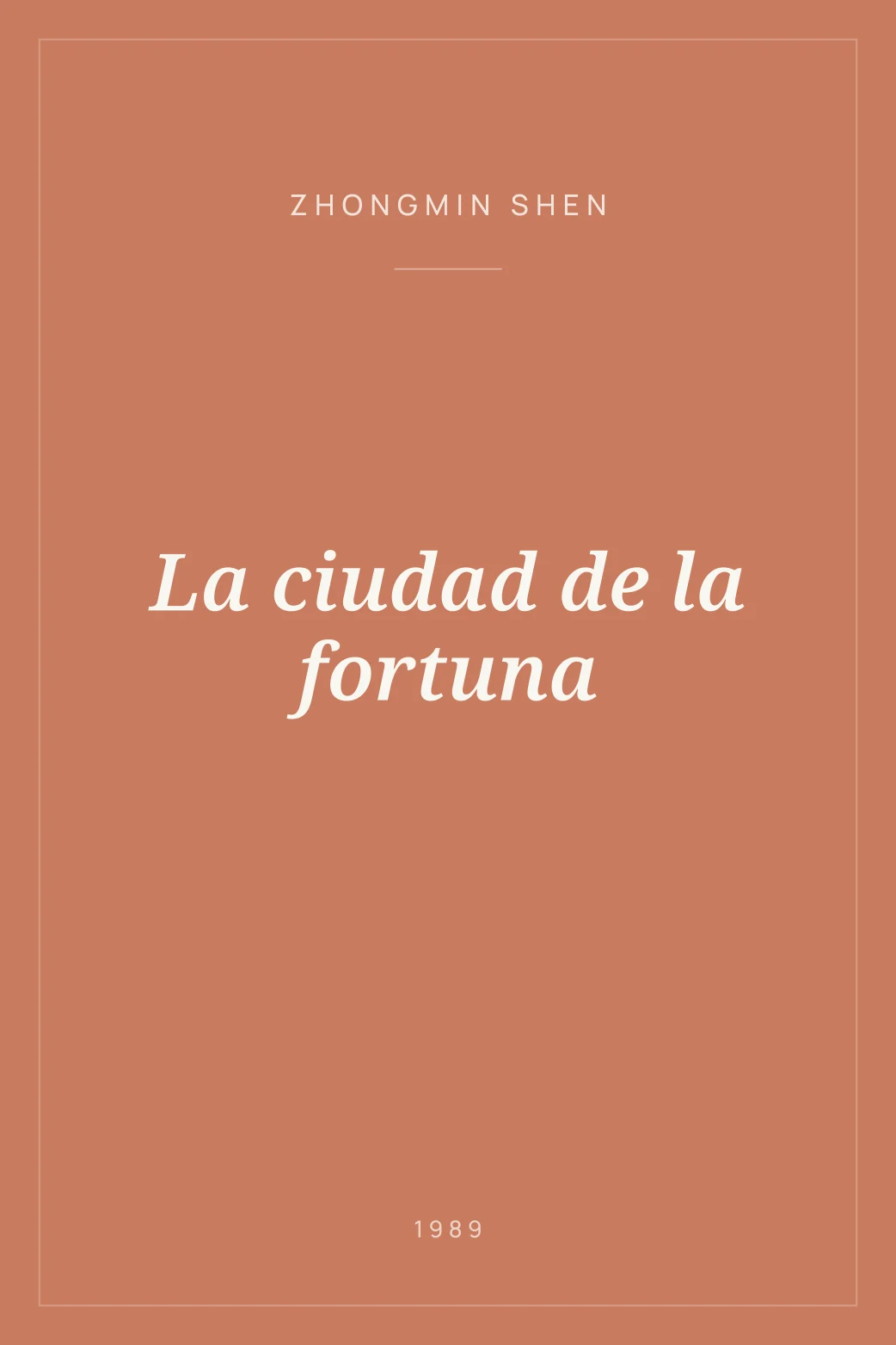 Portada de La ciudad de la fortuna