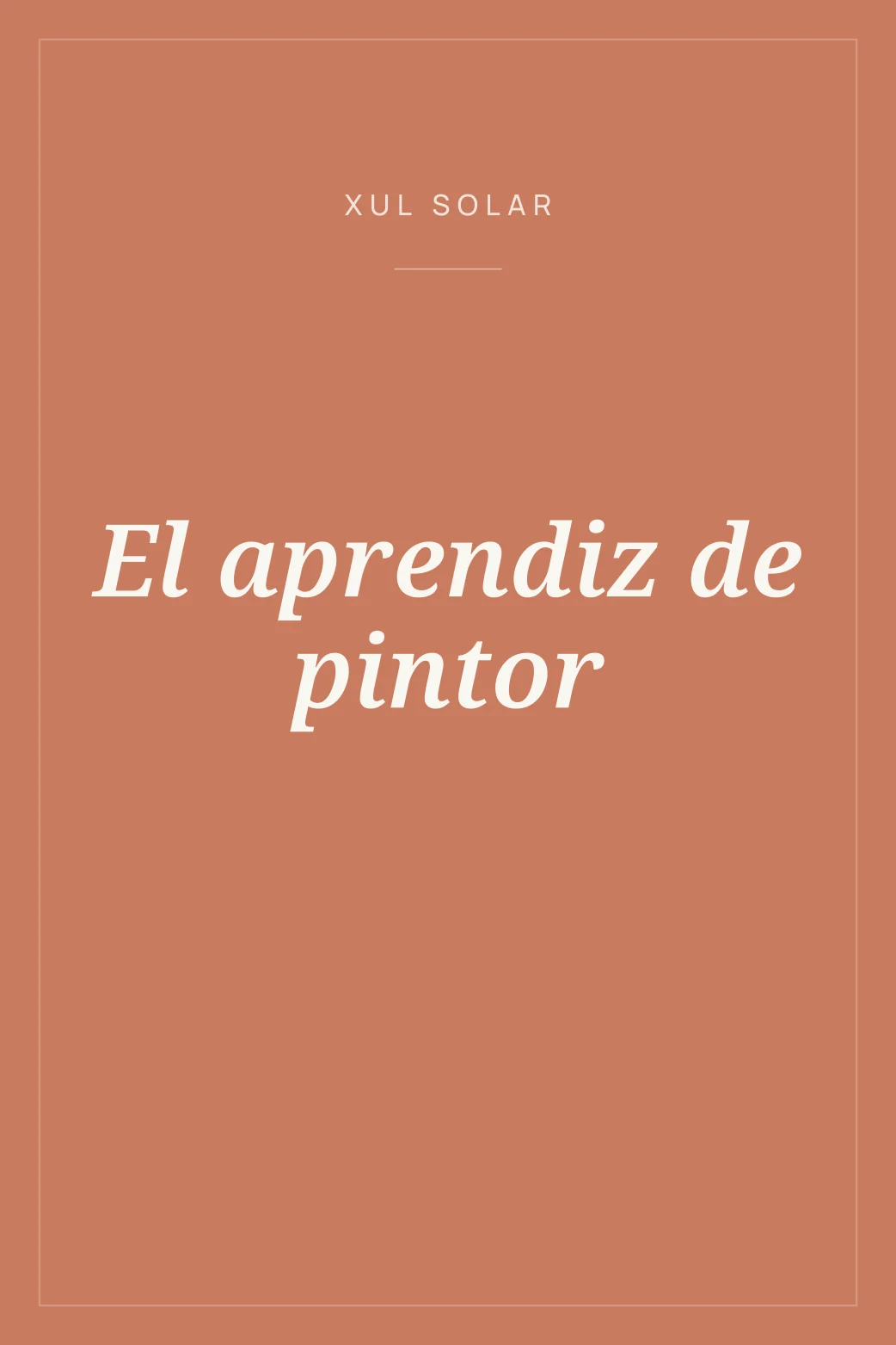Portada de El aprendiz de pintor