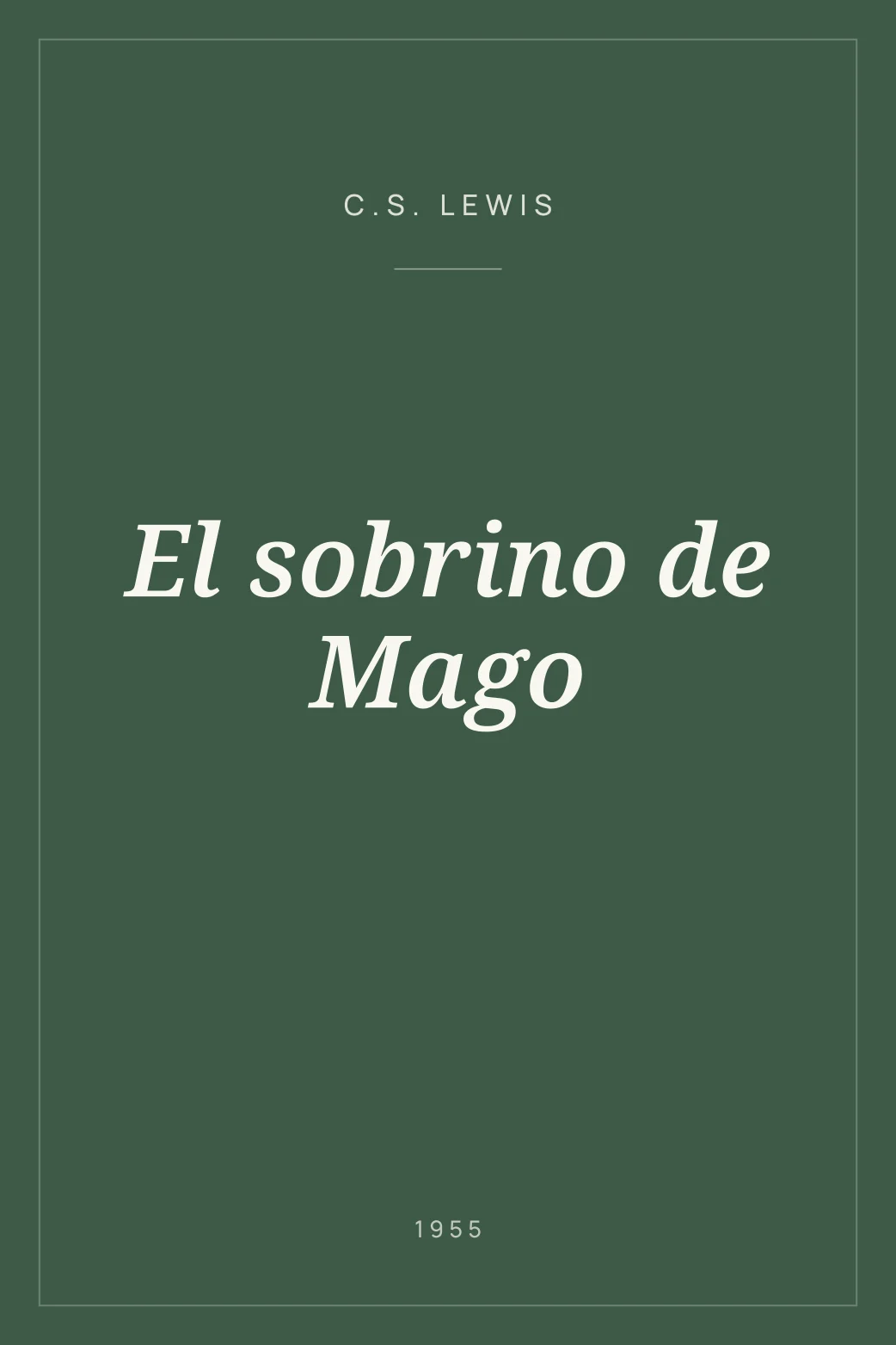 Portada de El sobrino de Mago