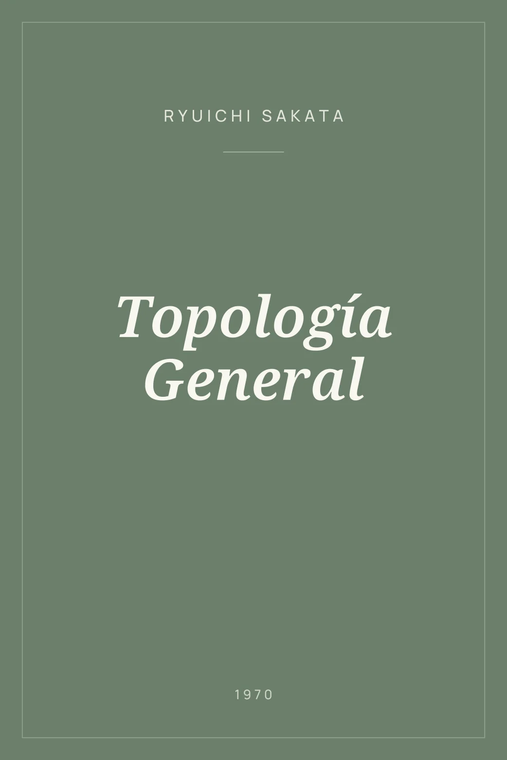 Portada de Topología General