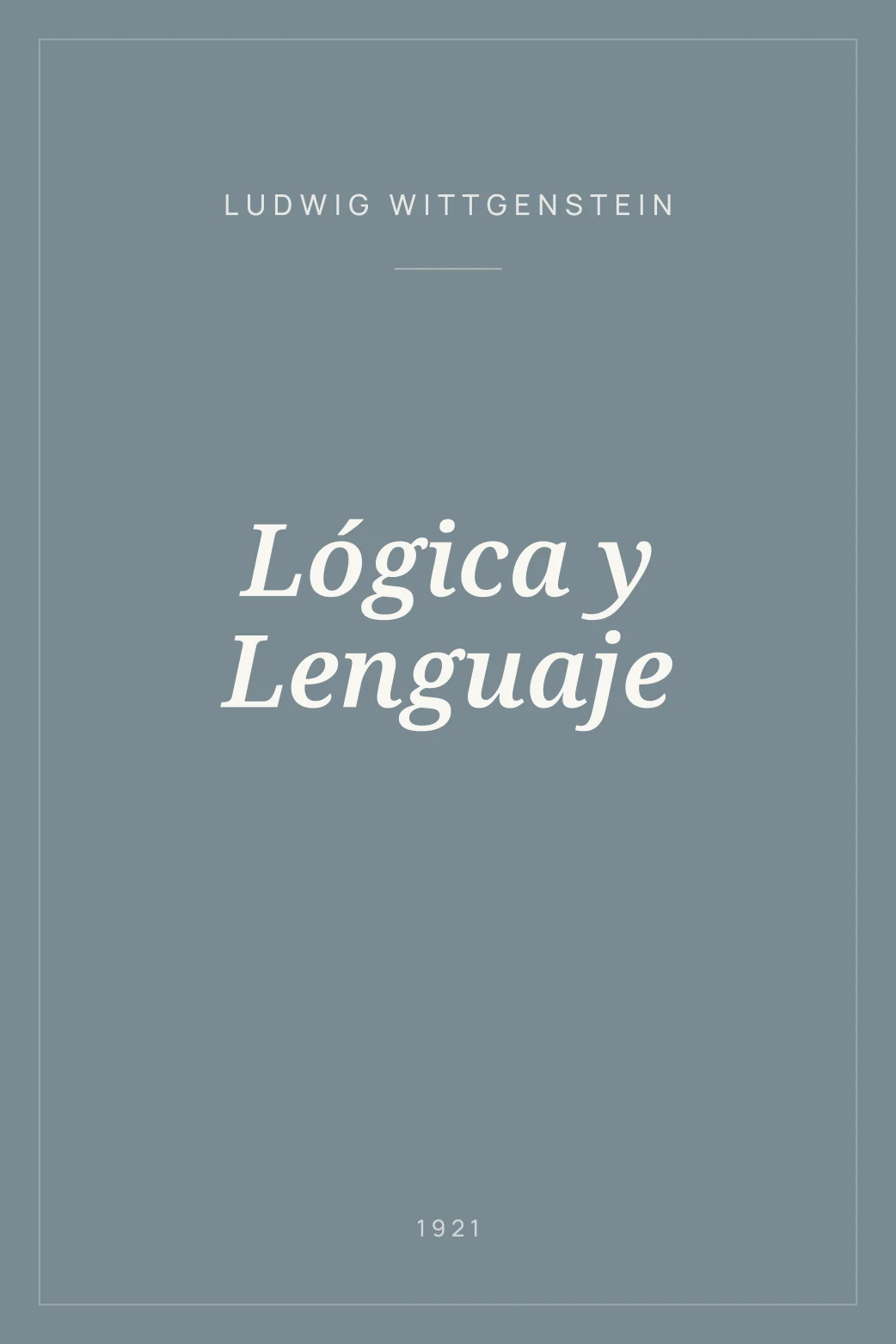 Portada de Lógica y Lenguaje