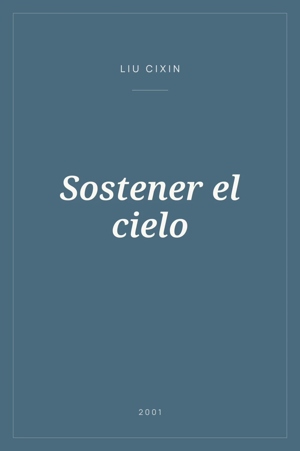Portada de Sostener el cielo