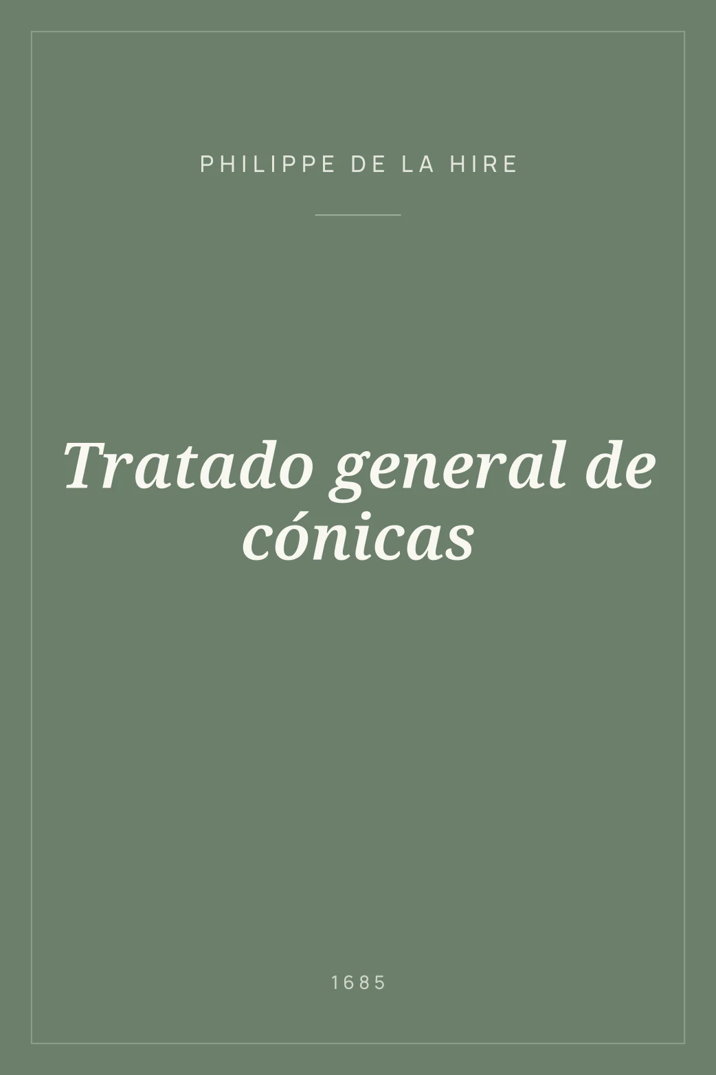 Portada de Tratado general de cónicas