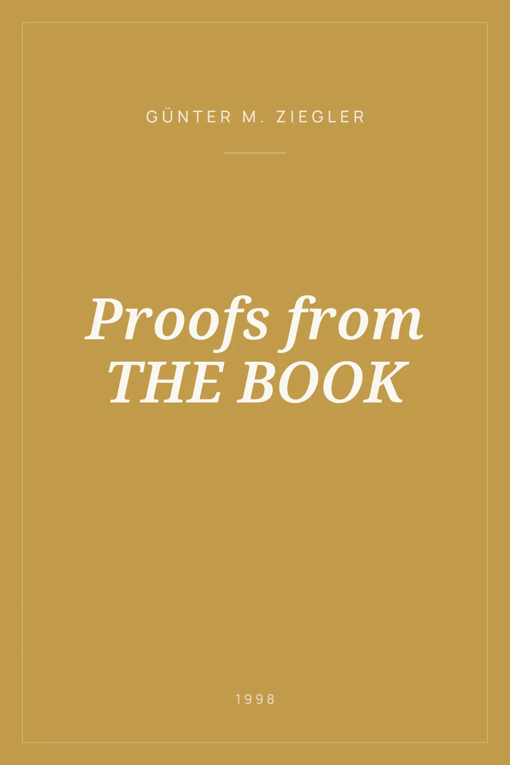 Portada de Proofs from THE BOOK