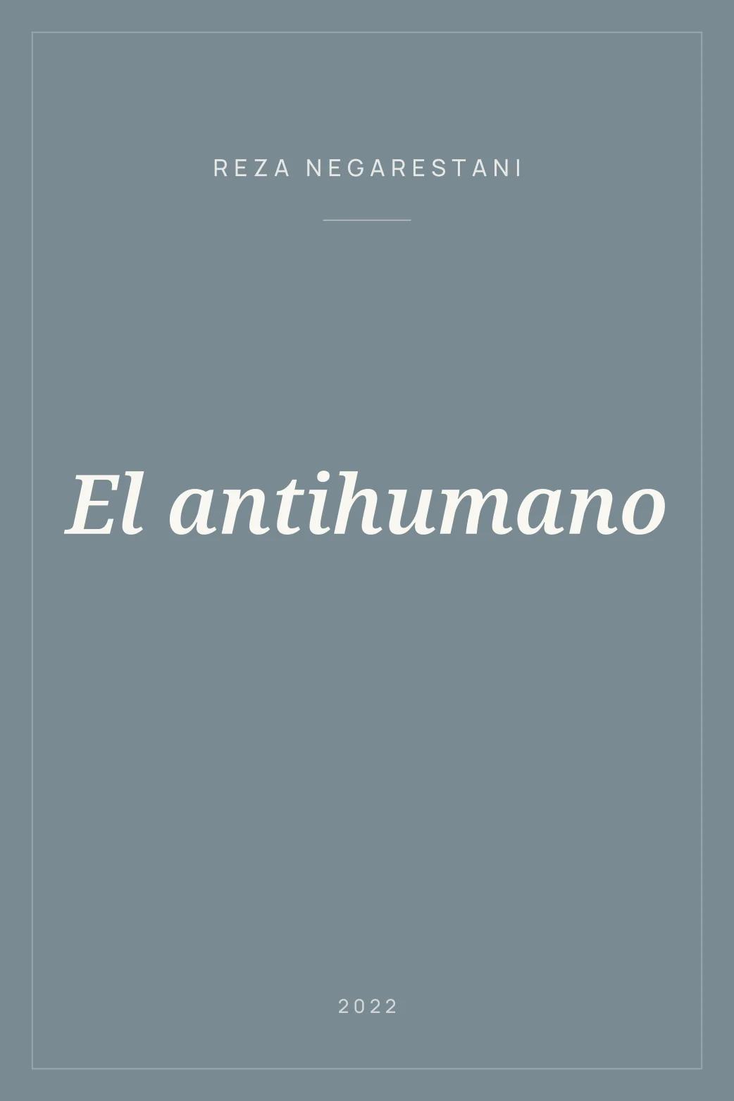 Portada de El antihumano