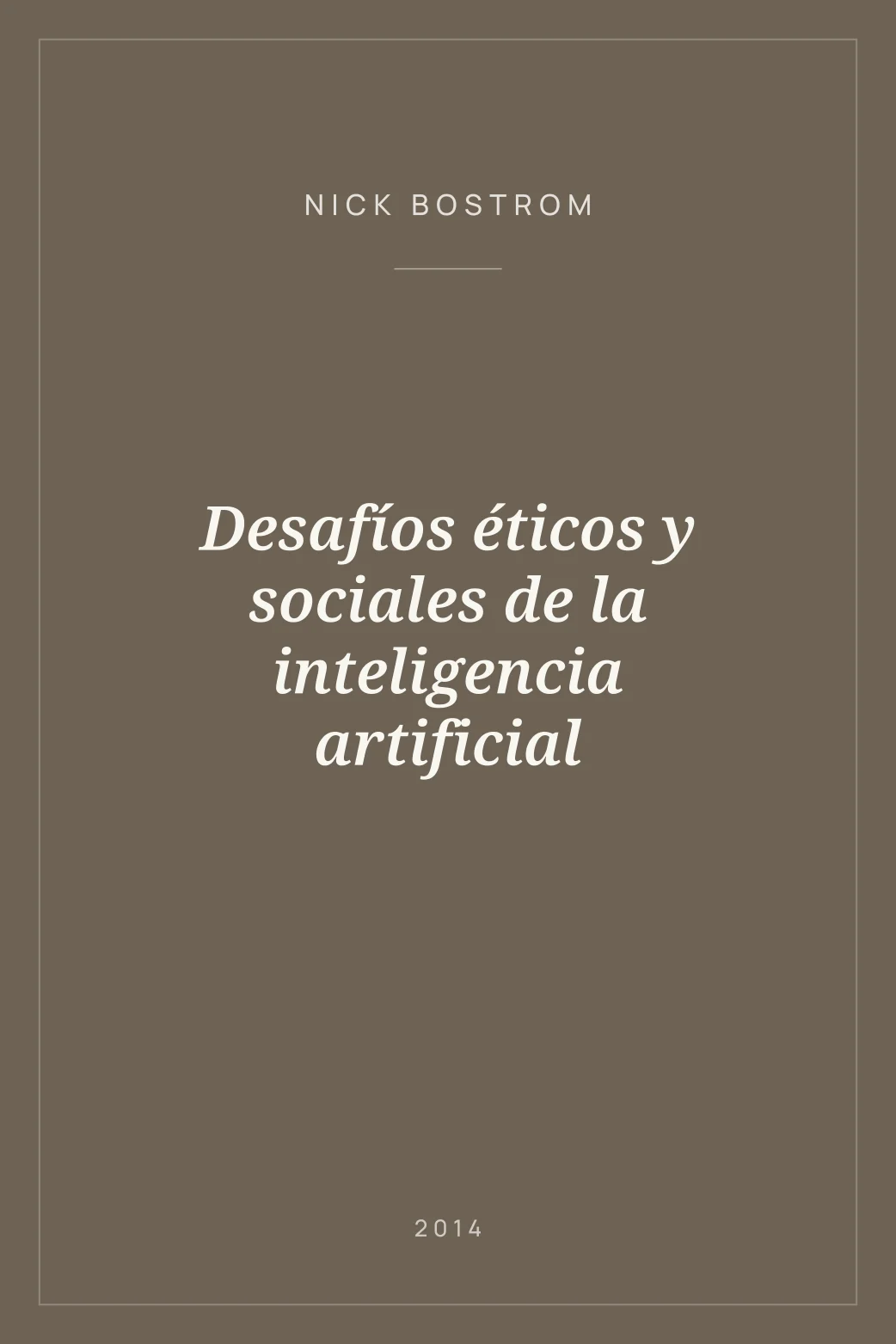 Portada de Desafíos éticos y sociales de la inteligencia artificial