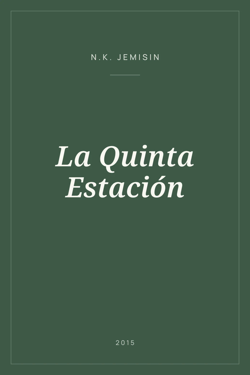 Portada de La Quinta Estación