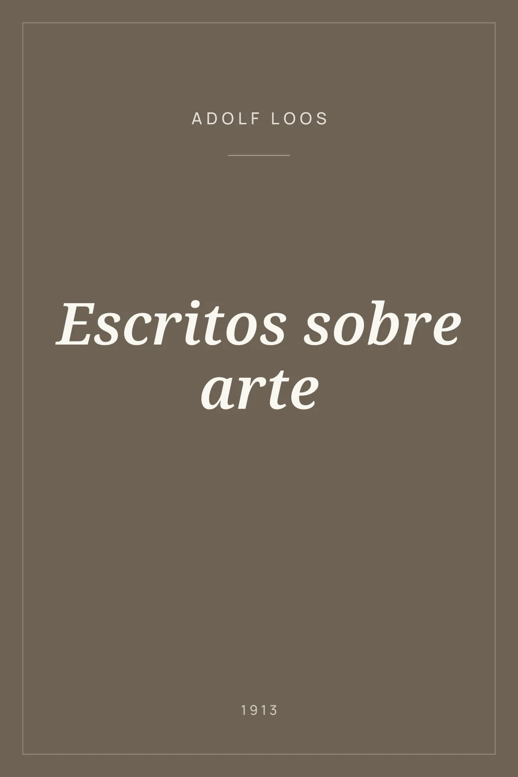 Portada de Escritos sobre arte