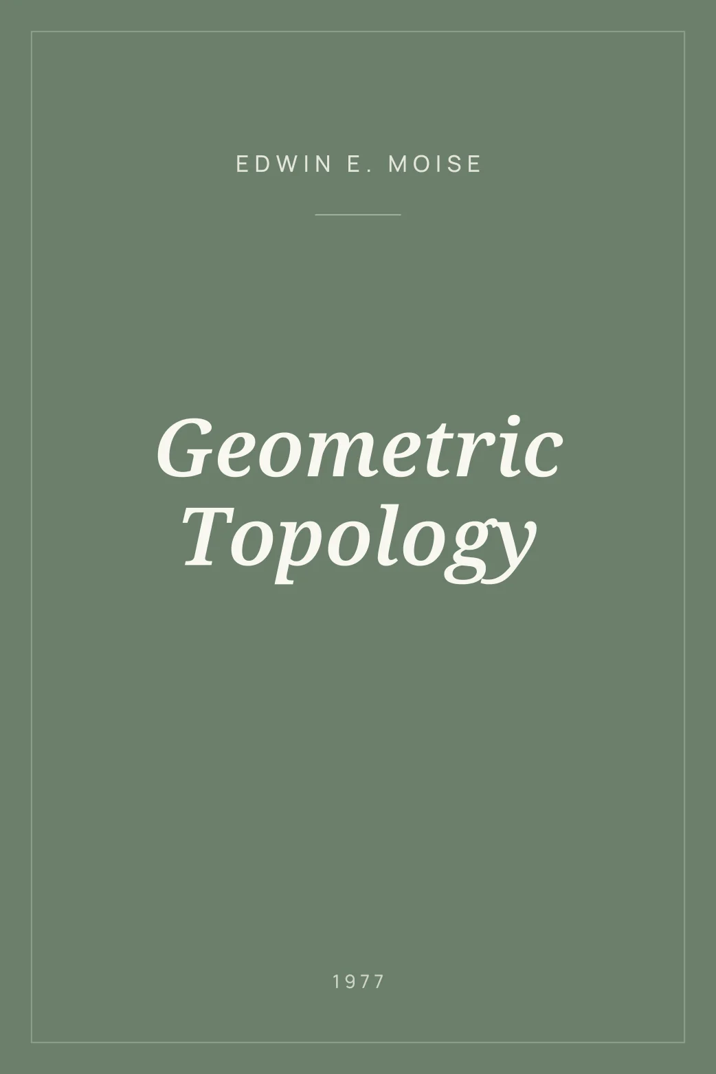 Portada de Geometric Topology