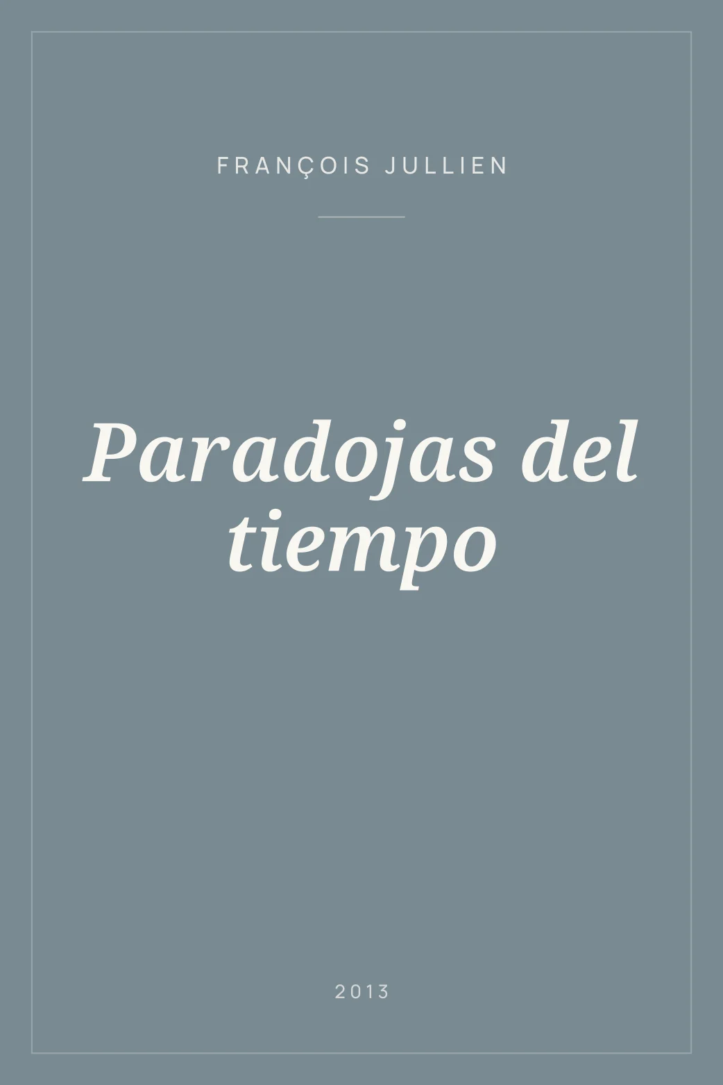 Portada de Paradojas del tiempo