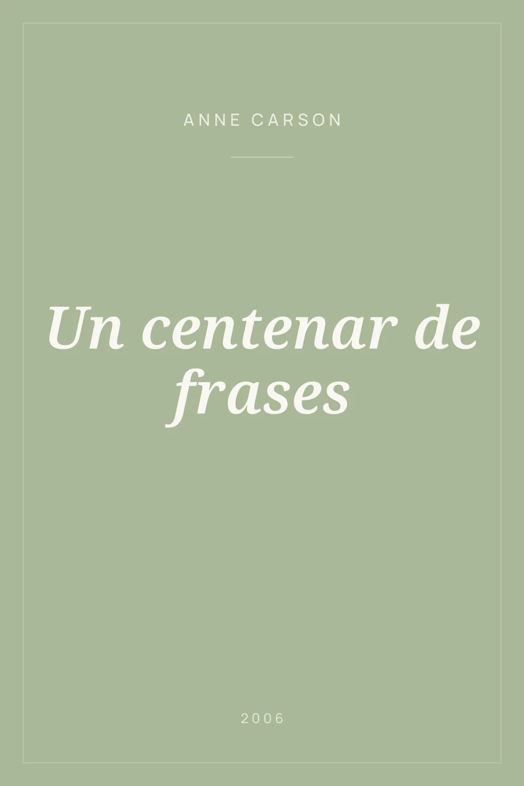 Portada de Un centenar de frases