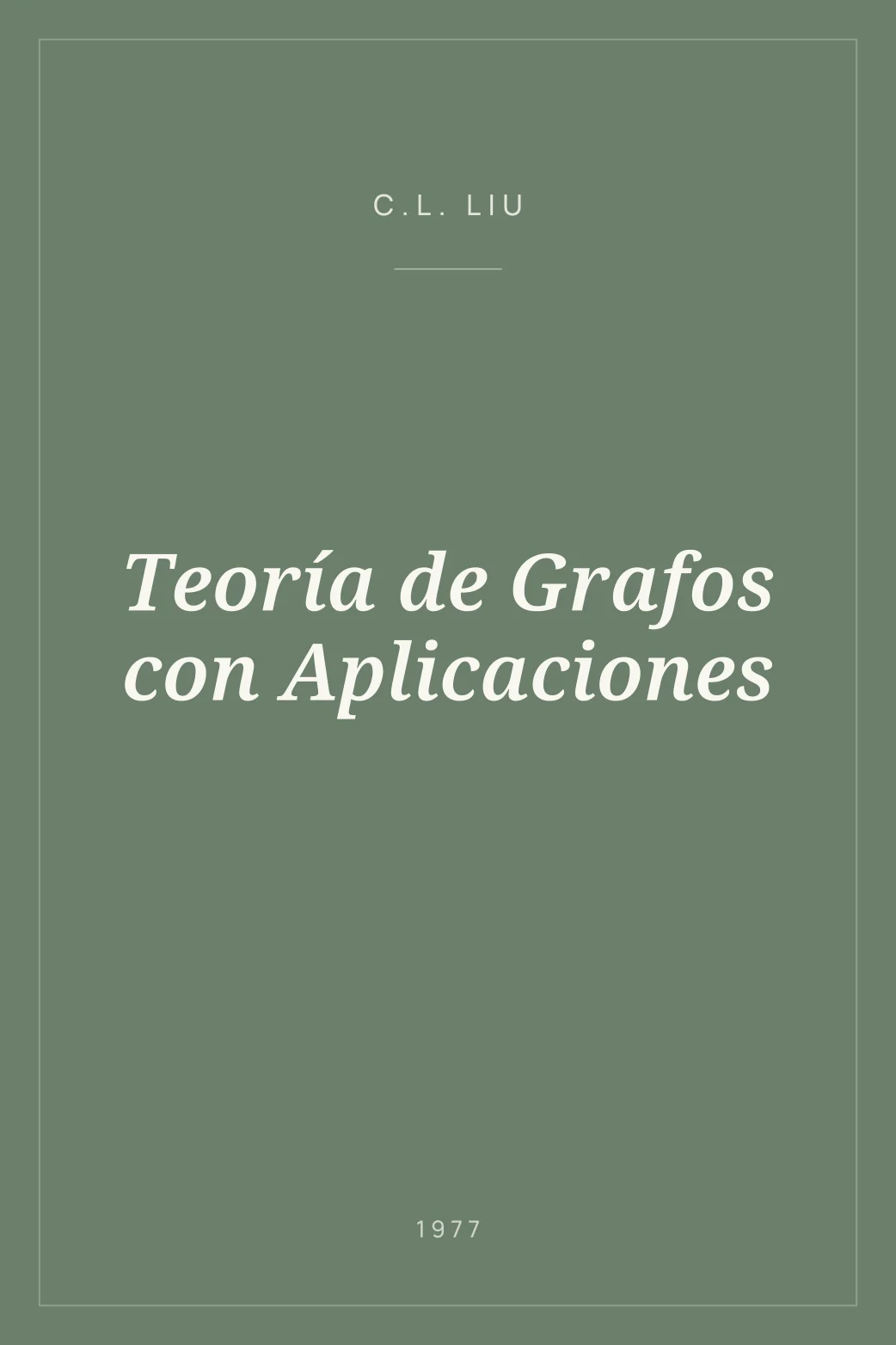 Portada de Teoría de Grafos con Aplicaciones