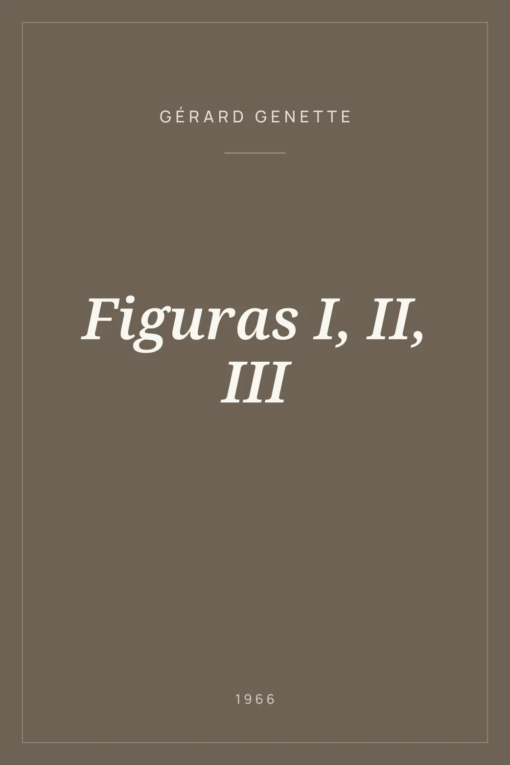 Portada de Figuras I, II, III