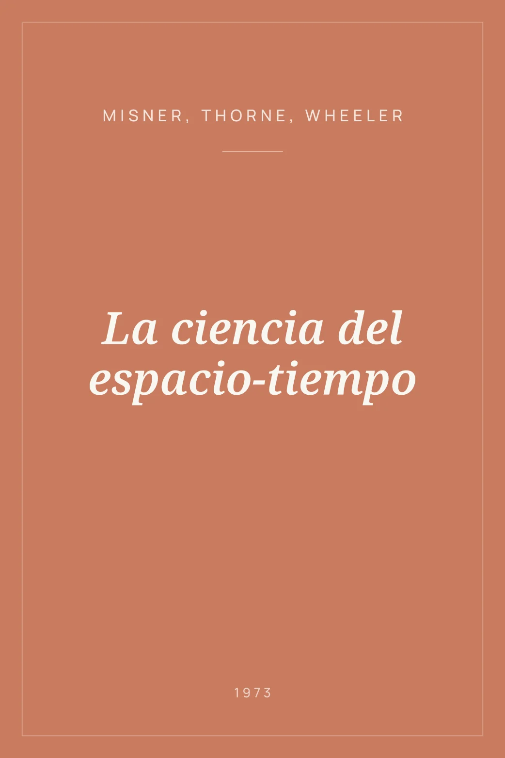 Portada de La ciencia del espacio-tiempo