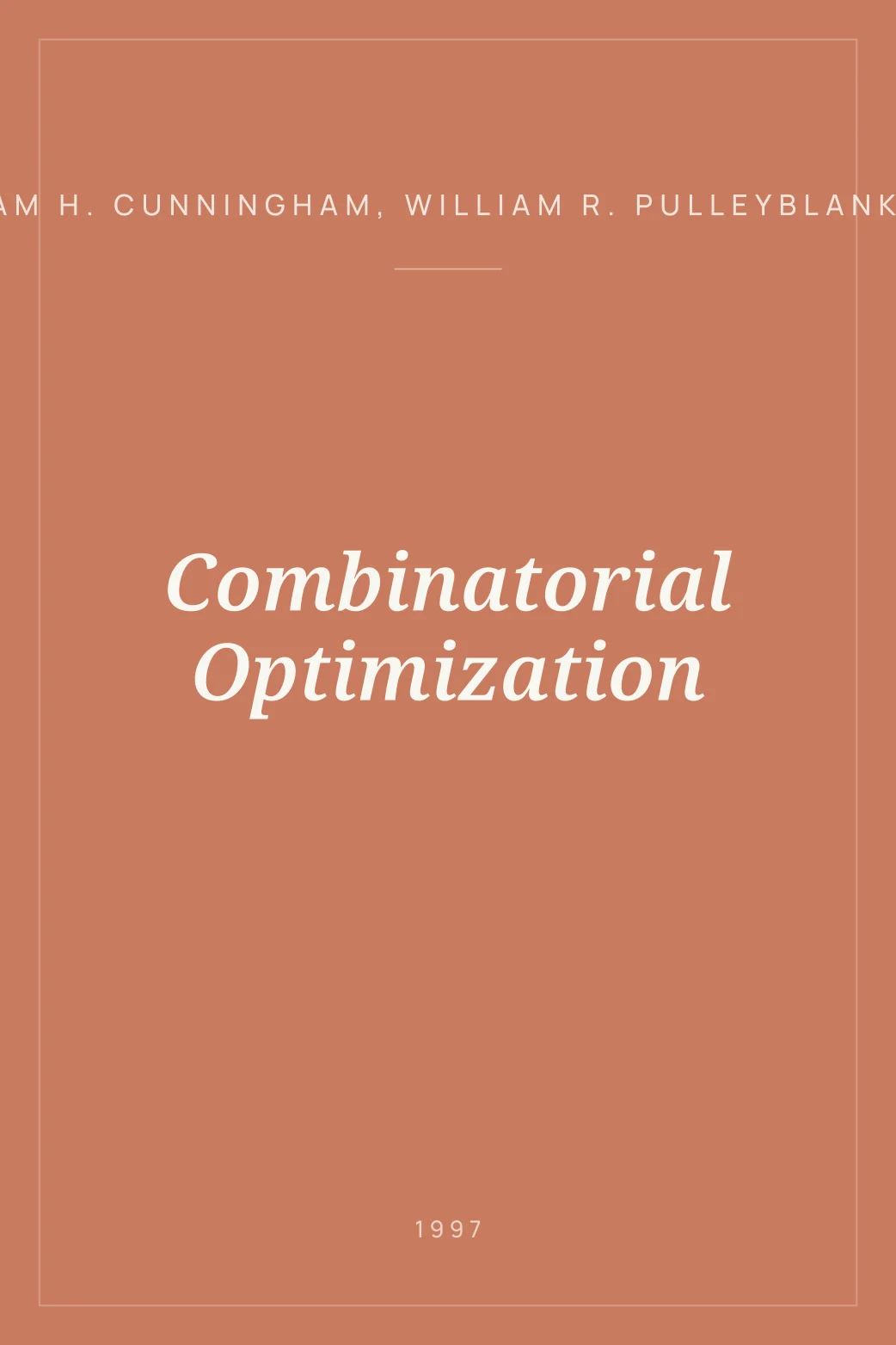 Portada de Combinatorial Optimization
