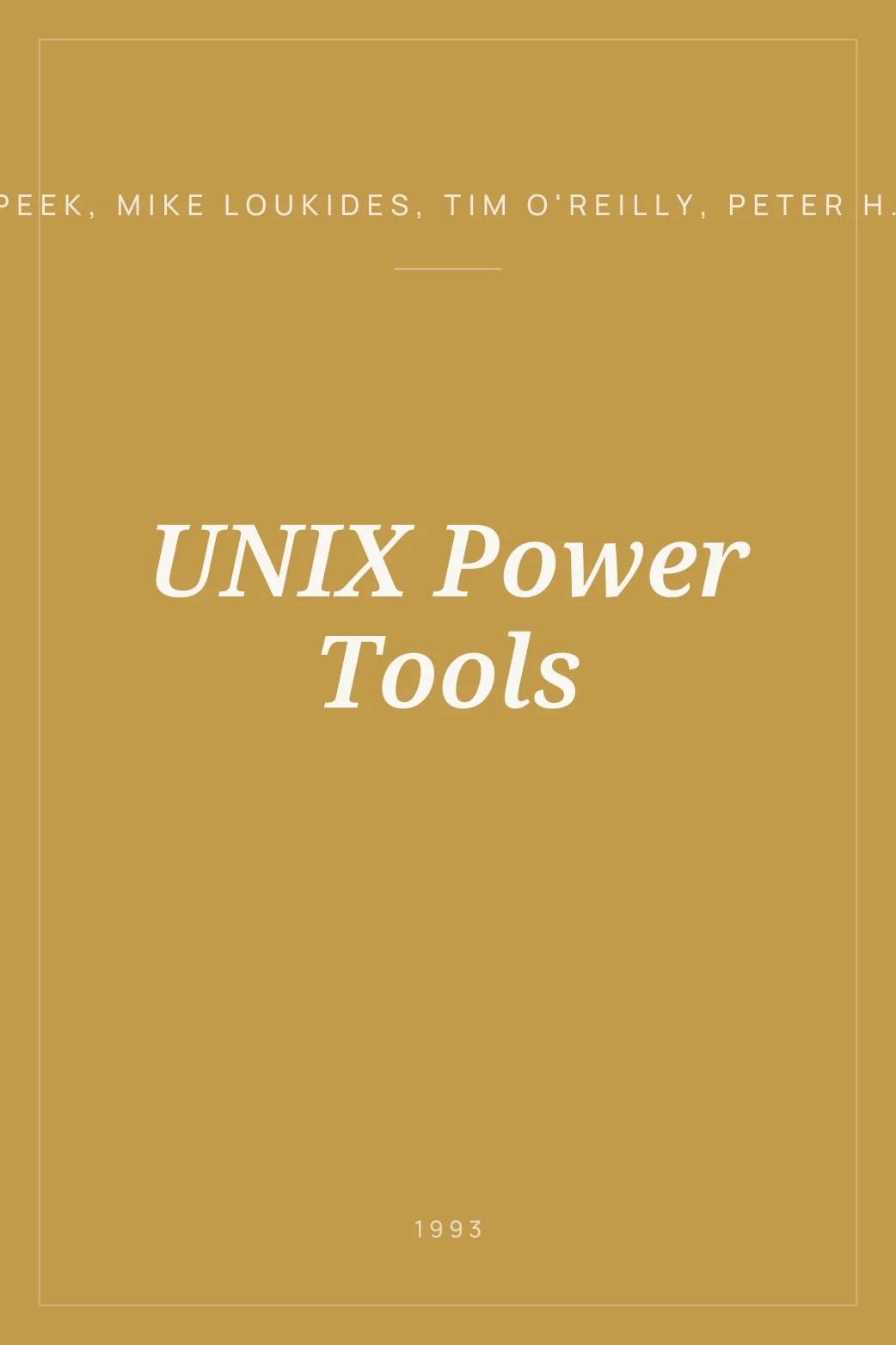 Portada de UNIX Power Tools