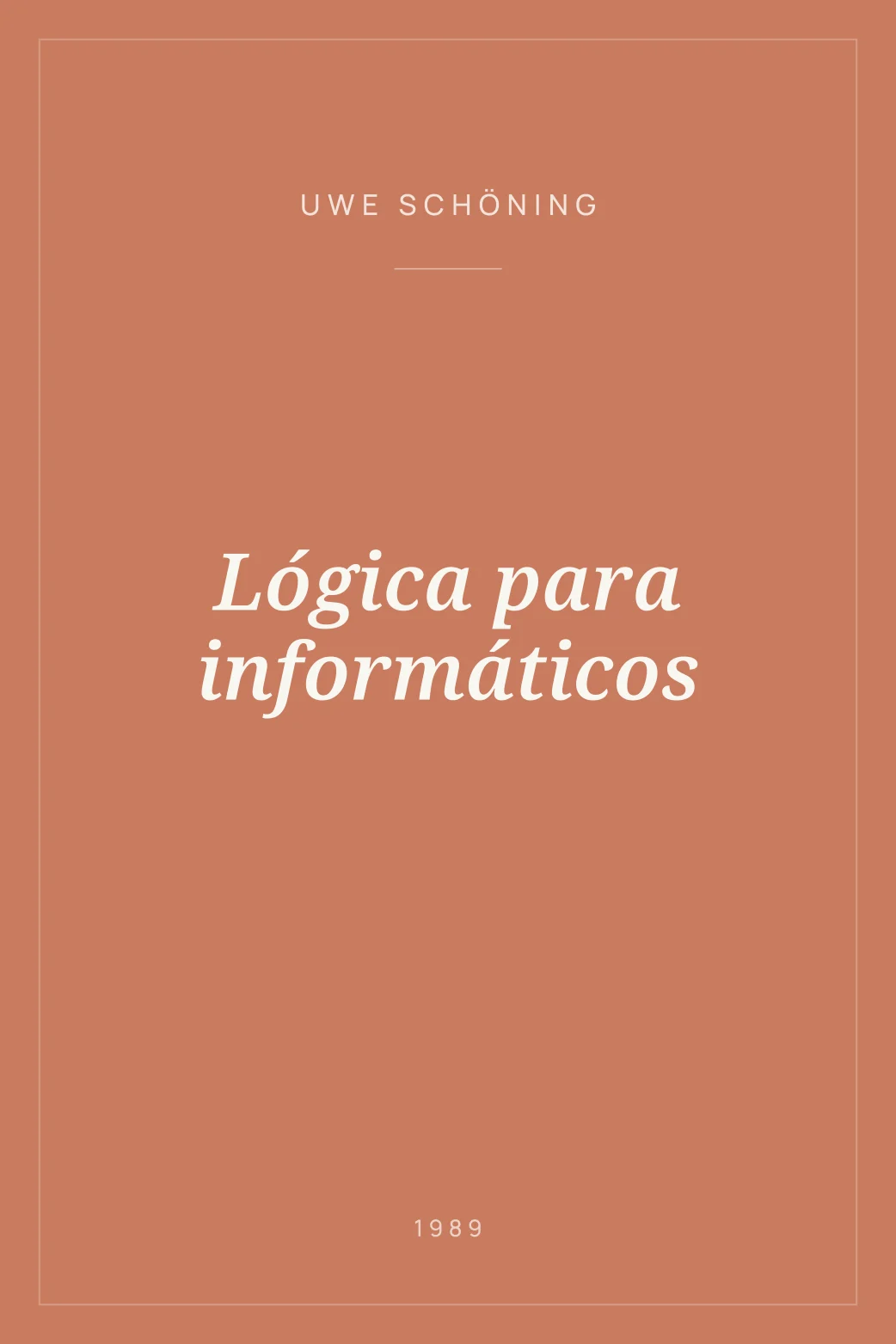 Portada de Lógica para informáticos