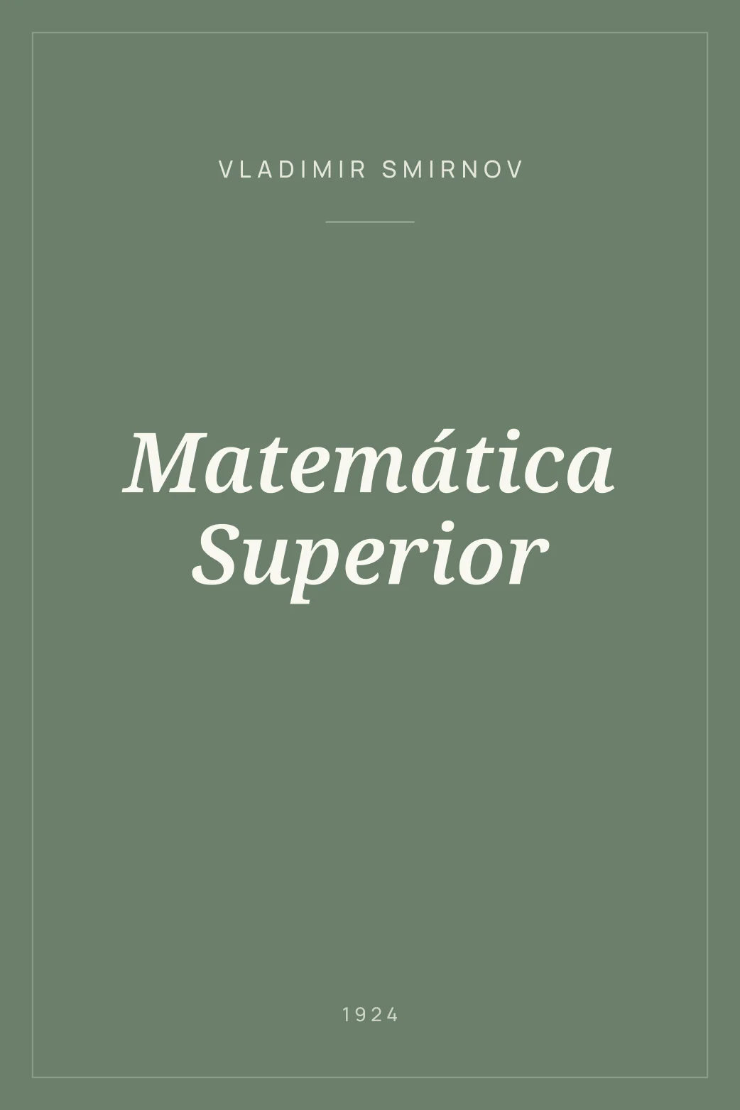 Portada de Matemática Superior